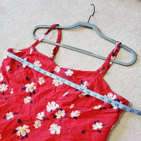 Old Navy Red Floral Mini Dress - Picture 5 of 8